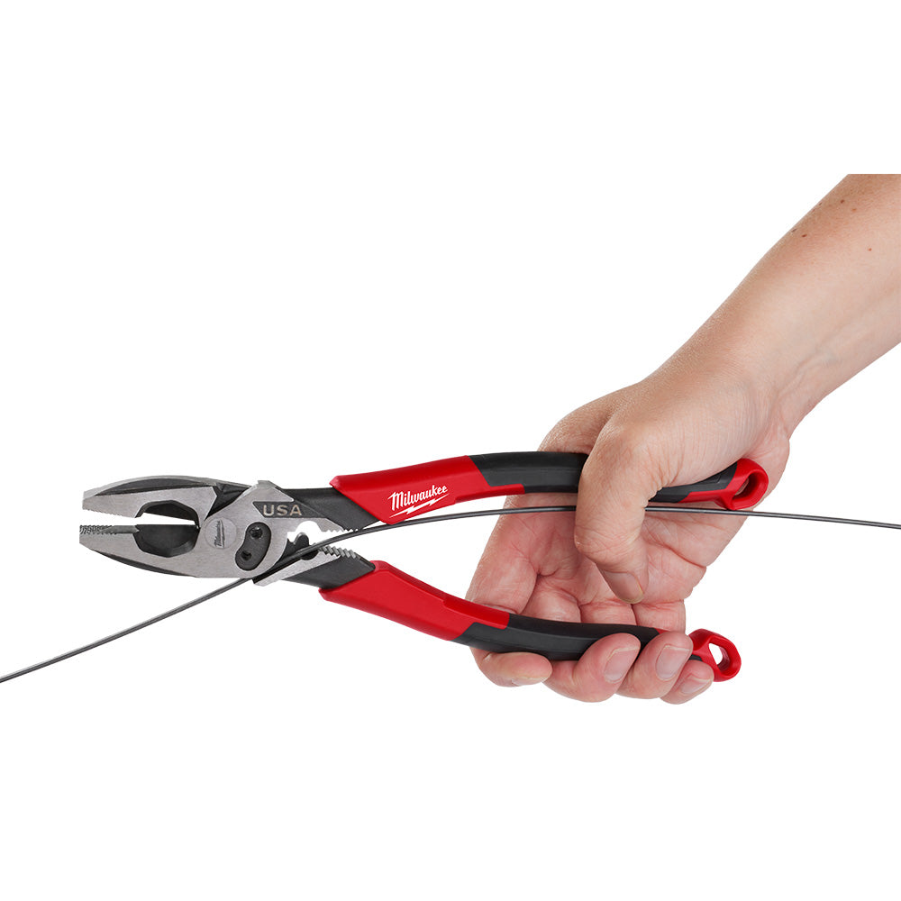 9" Lineman's Comfort Grip Pliers w/ Crimper and Bolt Cutter (USA)