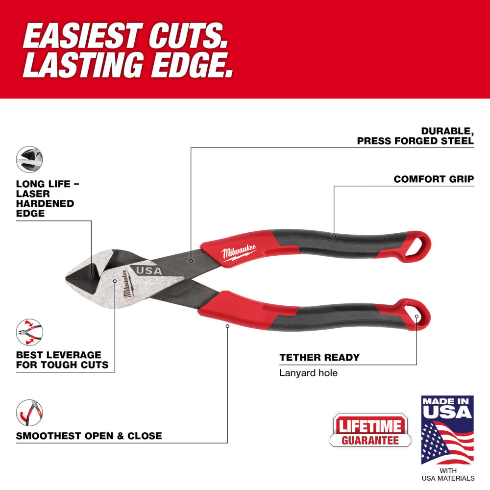 7" Diagonal Comfort Grip Cutting Pliers (USA)