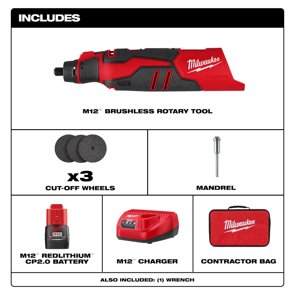 M12™ Brushless Rotary Tool Kit