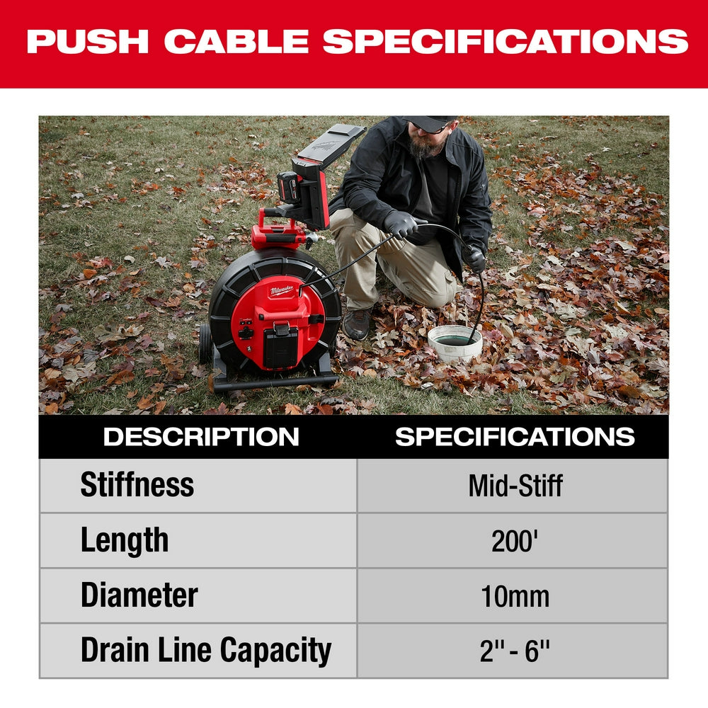 M18™ 200’ Mid-Stiff Pipeline Inspection Reel
