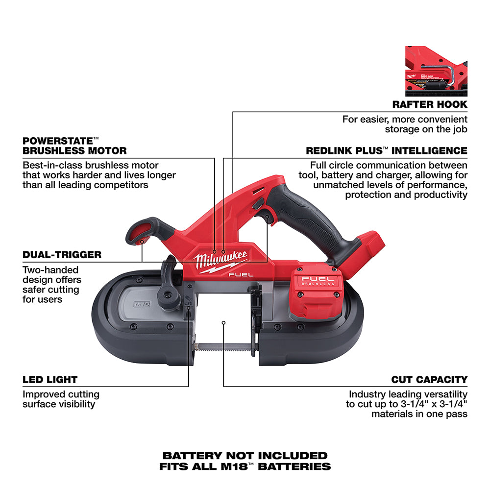M18 FUEL™ Compact Dual-Trigger Band Saw