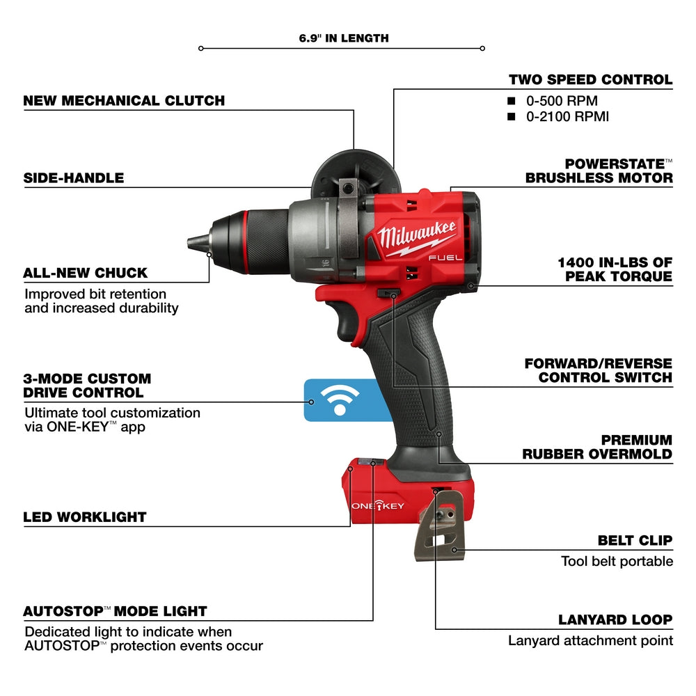 M18 FUEL™ 1/2” Drill/Driver w/ ONE-KEY™