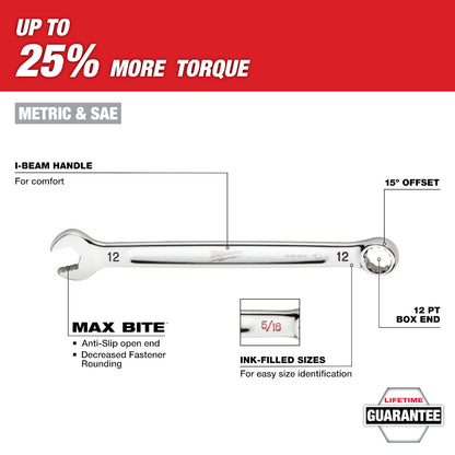 30pc Metric & SAE Combination Wrench Set with PACKOUT™ Organizer