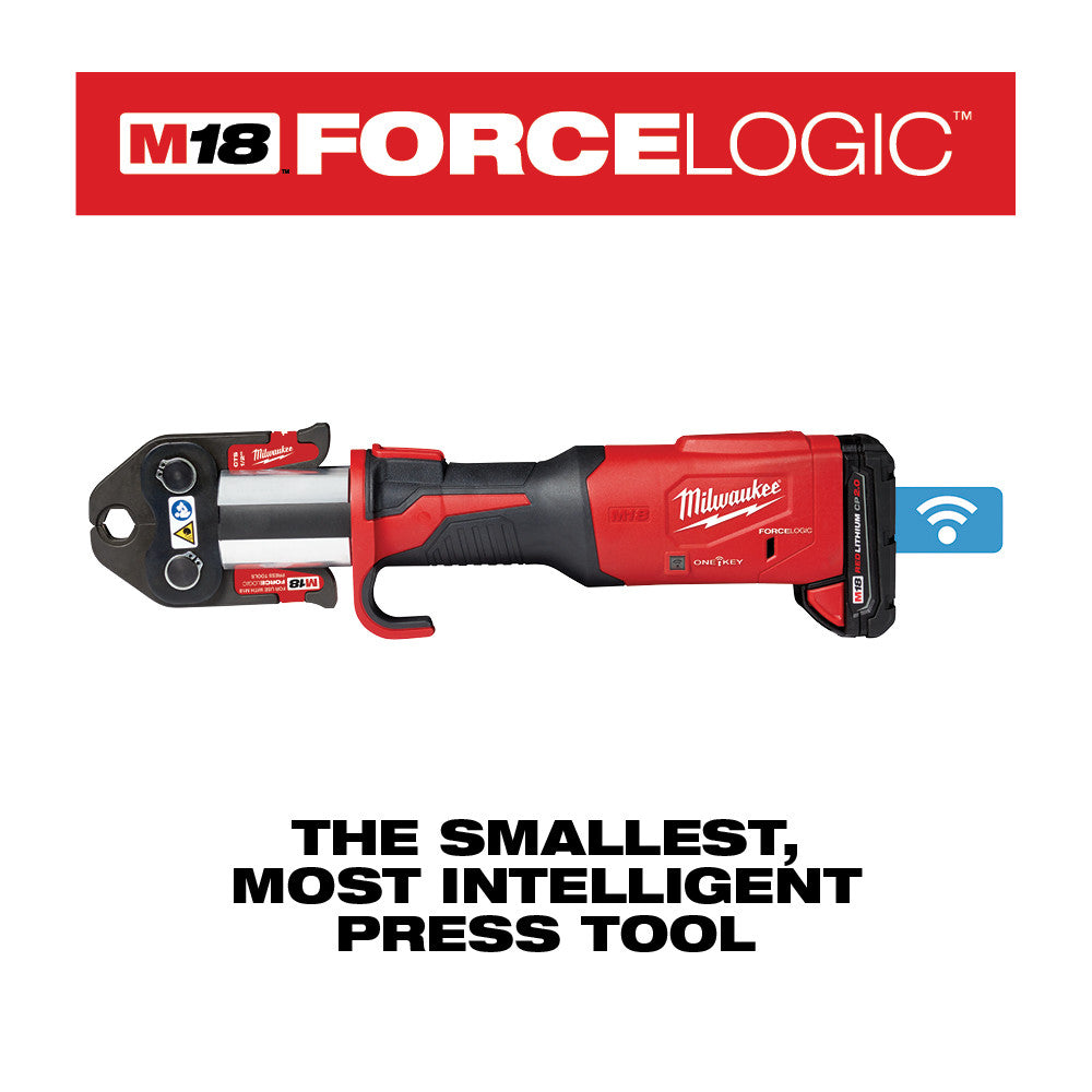 M18™ FORCE LOGIC™ Press Tool Kit w/ ONE-KEY™ with 1/4"-7/8" Streamline™ ACR Jaws