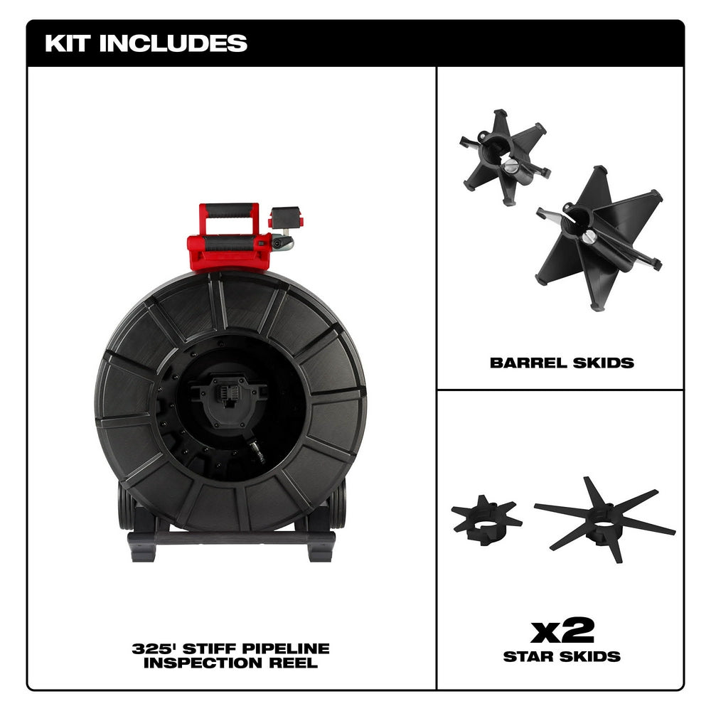 M18™ 325' Stiff Pipeline Inspection Reel