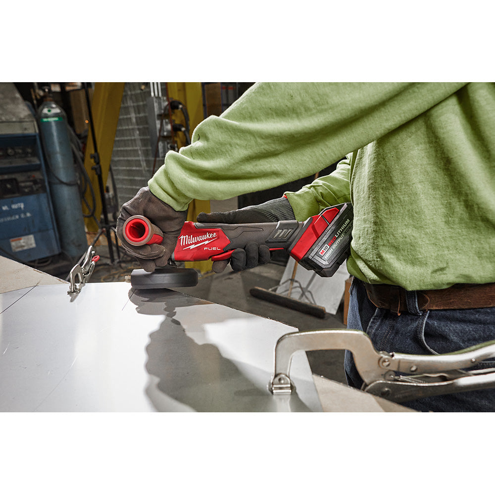 M18 FUEL™ 4-1/2" / 5" Variable Speed Braking Grinder, Paddle Switch No-Lock