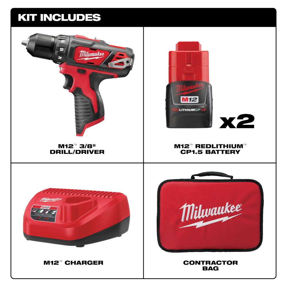 M12™ 3/8 in. Drill/Driver Kit