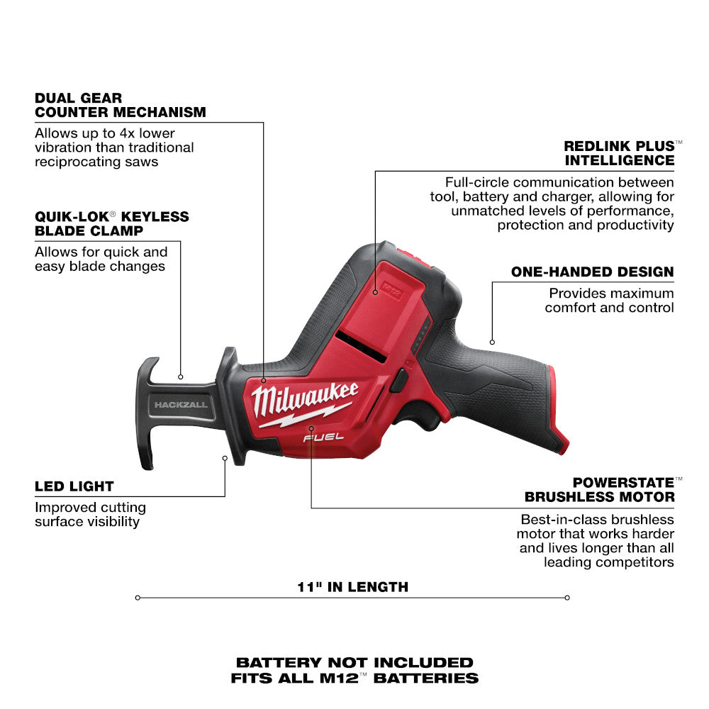 M12 FUEL™ HACKZALL® Reciprocating Saw