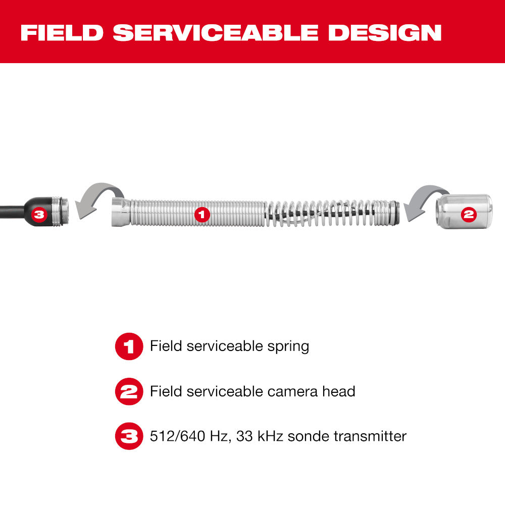 M18™ 200’ Mid-Stiff Modular Pipeline Inspection System