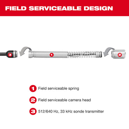 M18™ 200’ Mid-Stiff Modular Pipeline Inspection System