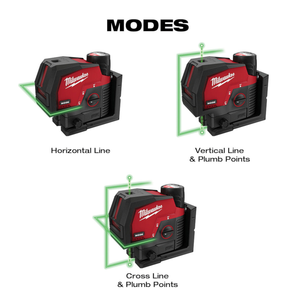 M12™ Green Cross Line & Plumb Points Laser Kit