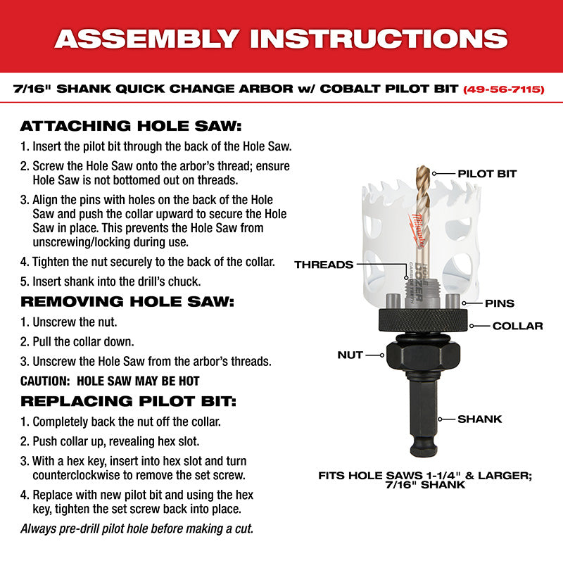 9PC HOLE DOZER™ General-Purpose Hole Saw Kit