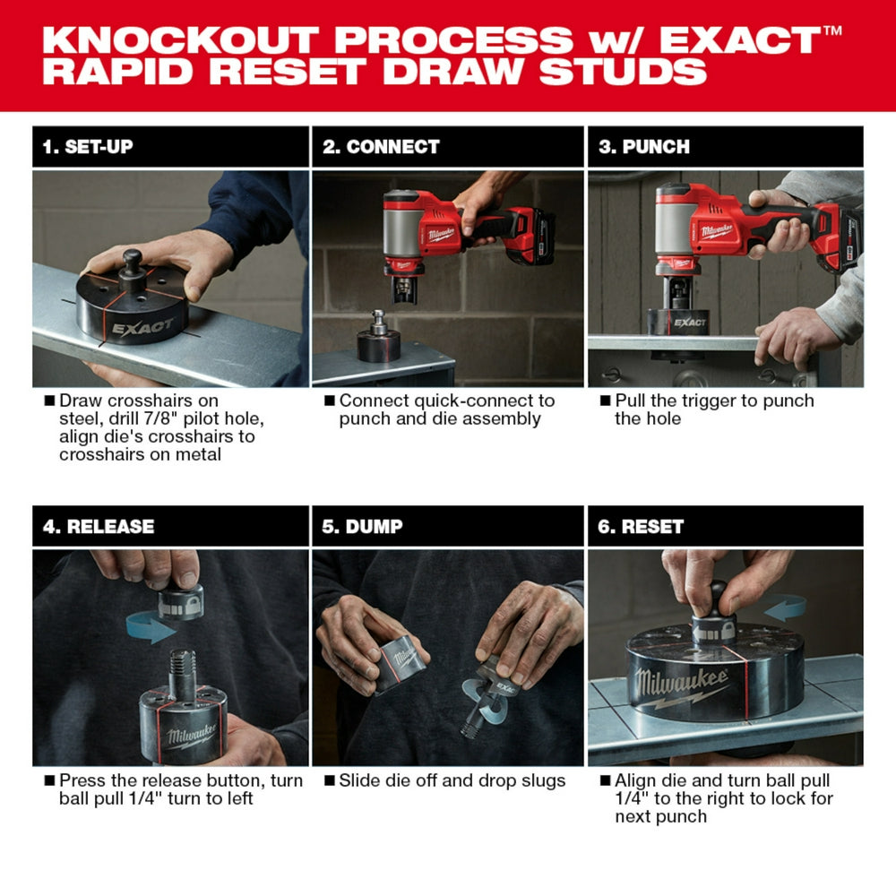 M18™ FORCE LOGIC™ 10-Ton Knockout Tool 1/2 in. to 4 in. Kit