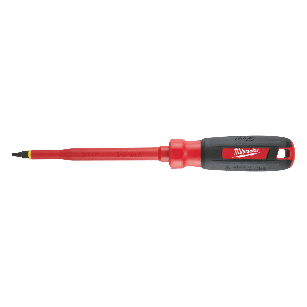 #3 Square 6 in. 1000V Insulated Screwdriver