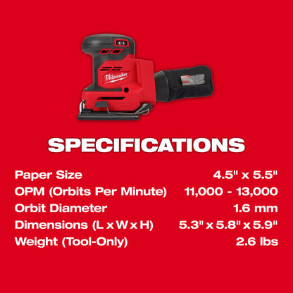 M18™ Orbital 1/4 Sheet Sander