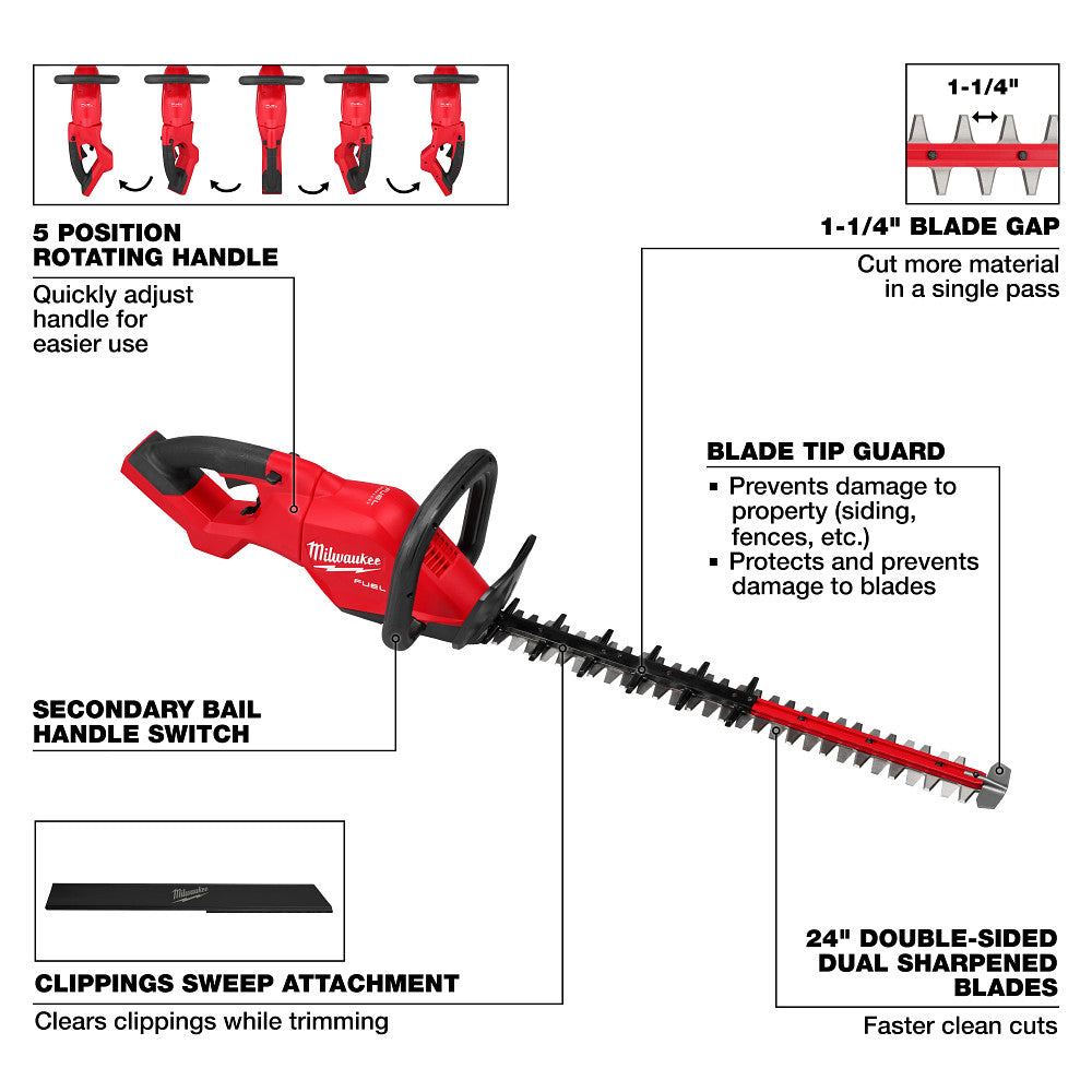 M18 FUEL™ 24" Hedge Trimmer