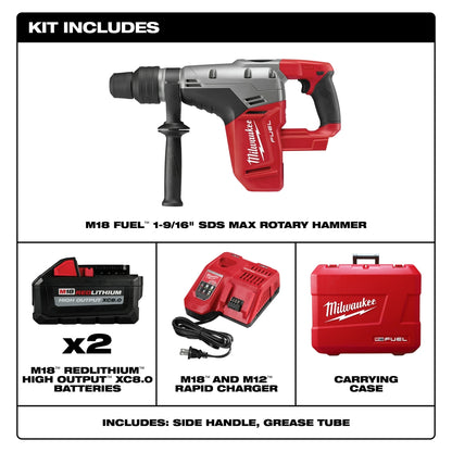 M18 FUEL™ 1-9/16" SDS Max Hammer Drill Kit