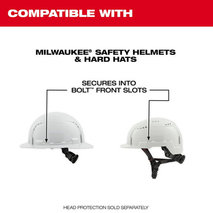 BOLT™ Full Face Shield - Gray Dual Coat Lens (Compatible with Safety Helmets & Hard Hats)