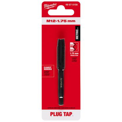 M12-1.75 mm Straight Flute Plug Tap
