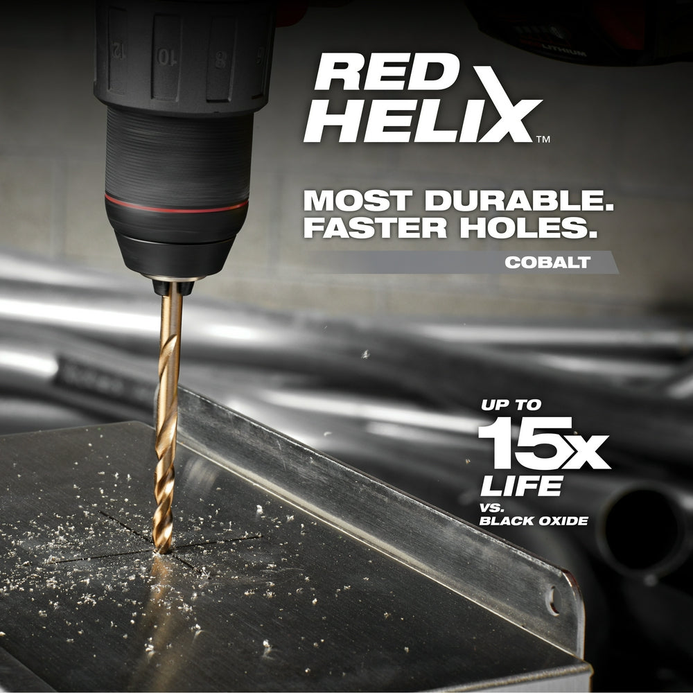 RED HELIX™ Cobalt Drill Bit Set – 15PC