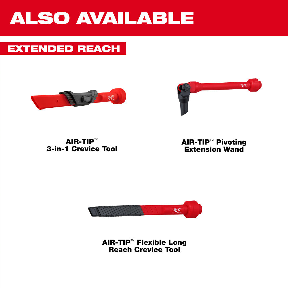 Also Available: Extended Reach AIR-TIP 3-in-1 Crevice Tool, AIR-TIP Pivoting Extension Wand, AIR-TIP Flexible Long Reach Crevice Tool