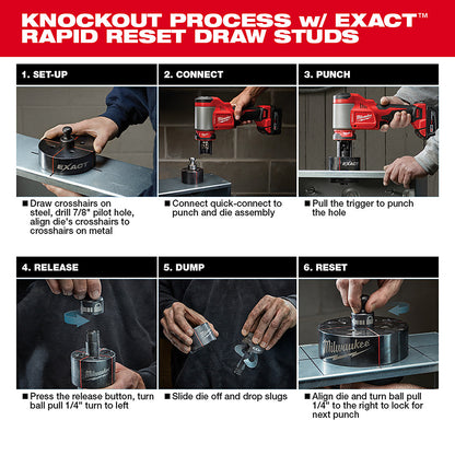 M18™ FORCE LOGIC™ 10-Ton Knockout Tool 1/2 in. to 2 in. Kit