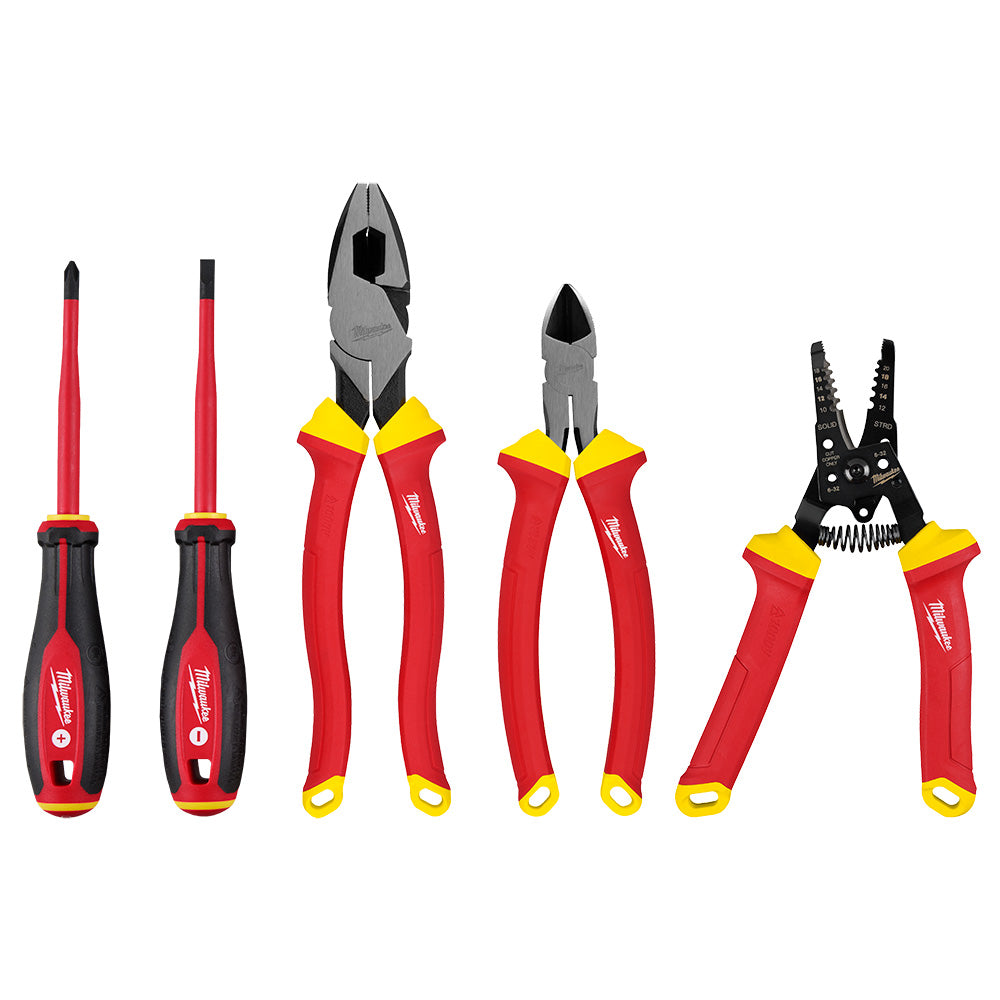 5 PC 1000V Insulated Hand Tool Set