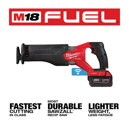 M18 FUEL™ SAWZALL® Recip Saw w/ ONE-KEY™ - 2 Battery XC5.0 Kit