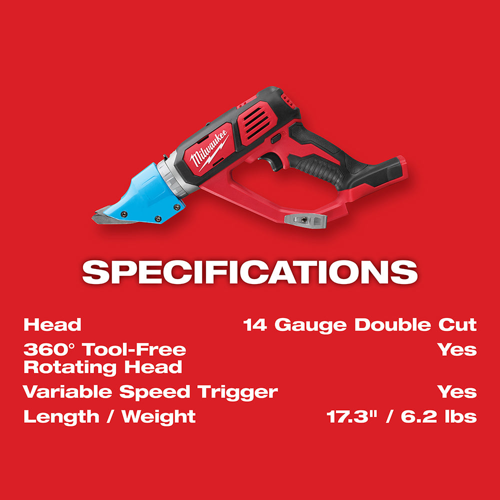 M18™ Cordless 14 Gauge Double Cut Shear