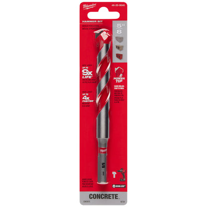 5/8" x 4" x 6" Carbide Hammer Drill Bit with POWER TIP™