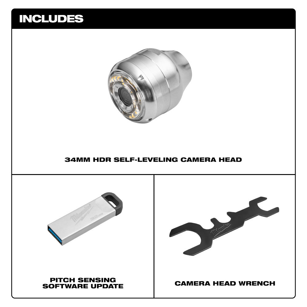 34mm Camera Head Replacement Kit for M18™ Modular Pipeline Inspection System