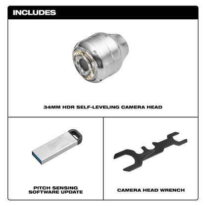 34mm Camera Head Replacement Kit for M18™ Modular Pipeline Inspection System