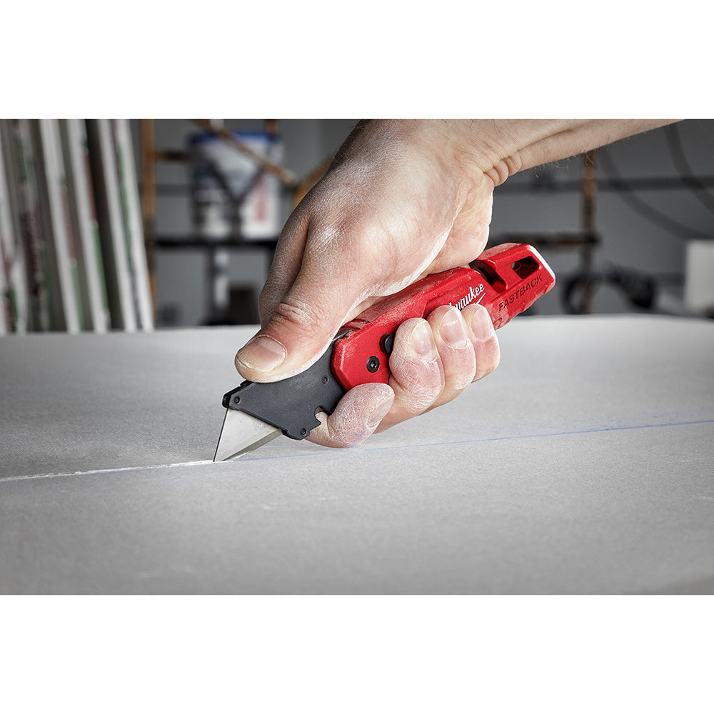 FASTBACK™ Folding Utility Knife w/ Blade Storage