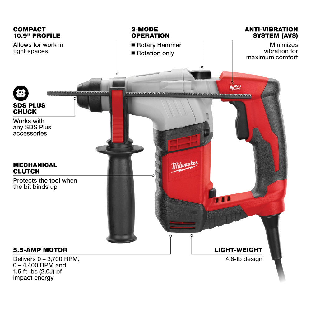 5/8 in. SDS Plus Rotary Hammer Kit