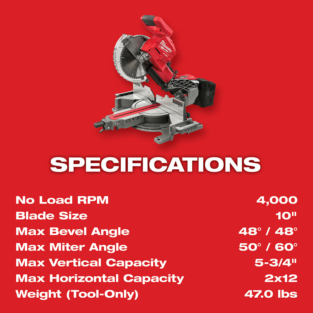 M18 FUEL™ Dual Bevel Sliding Compound Miter Saw