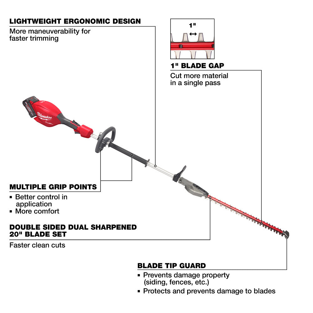 M18 FUEL™ Short Pole Hedge Trimmer Kit