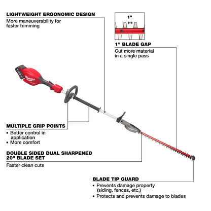 M18 FUEL™ Short Pole Hedge Trimmer Kit