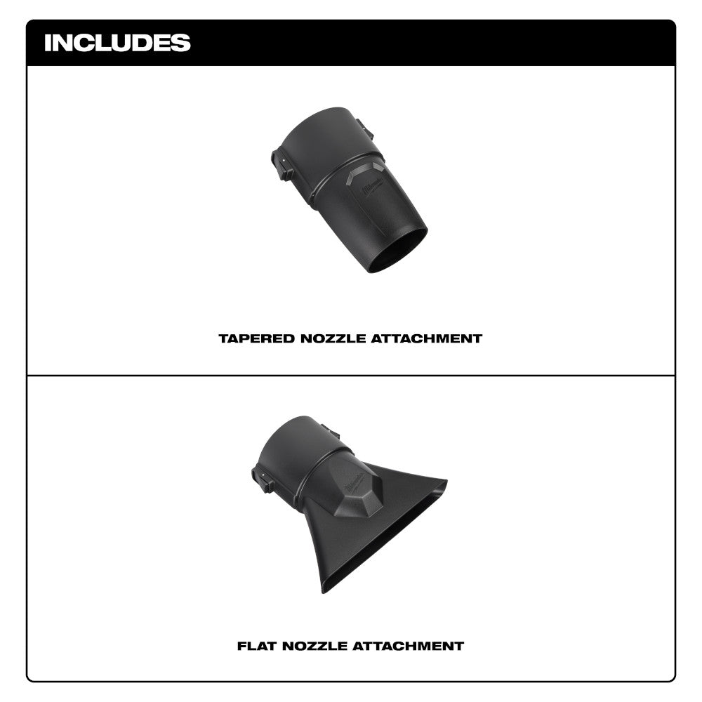 Blower Tapered and Flat Nozzle Attachment Kit