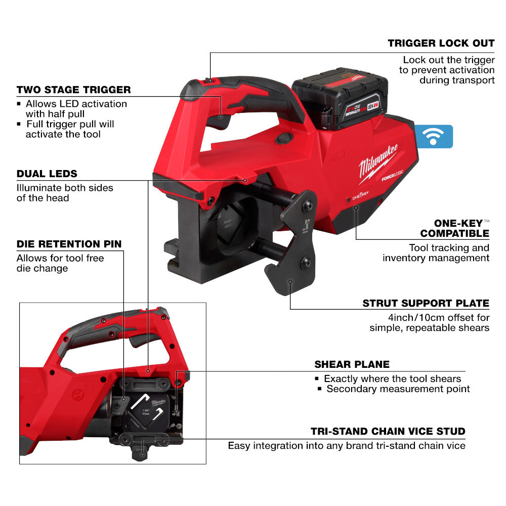 M18™ FORCE LOGIC™ Single Channel Strut Shear Kit
