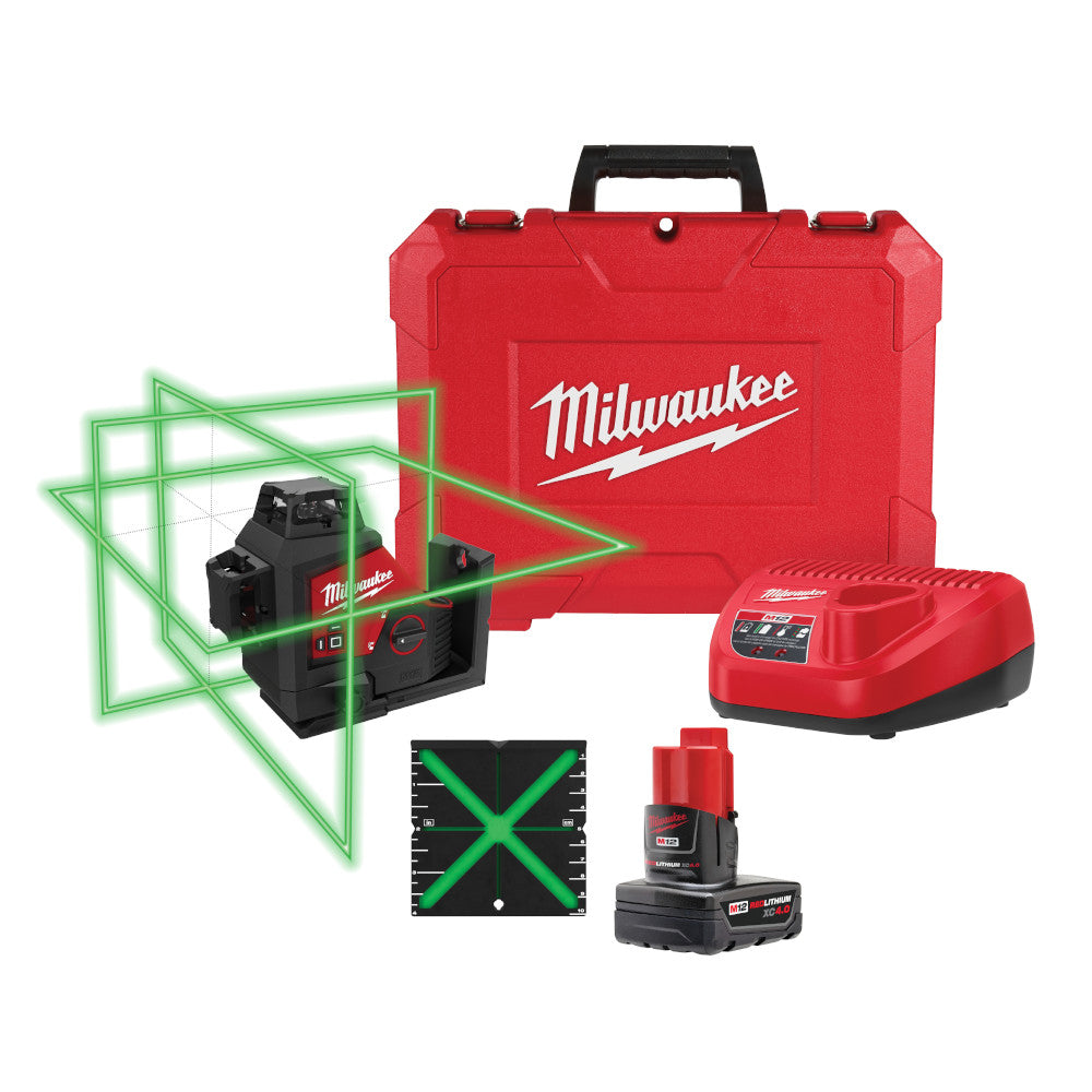 M12™ Green 360-Degree 3-Plane Laser Kit