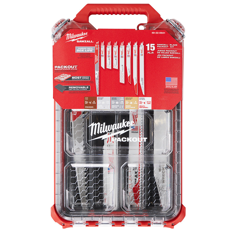 15PC SAWZALL® Blade PACKOUT™ Kit