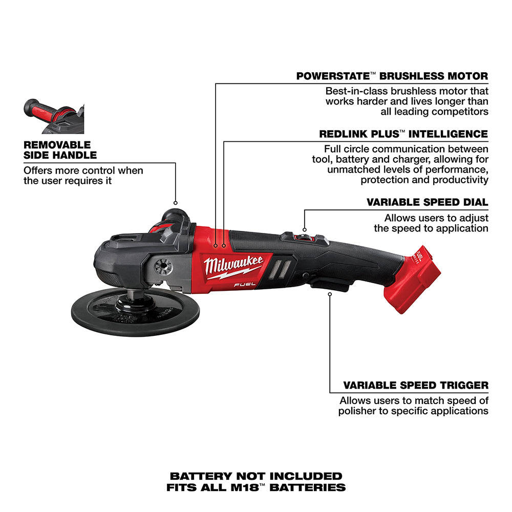 M18 FUEL™ 7” Variable Speed Polisher