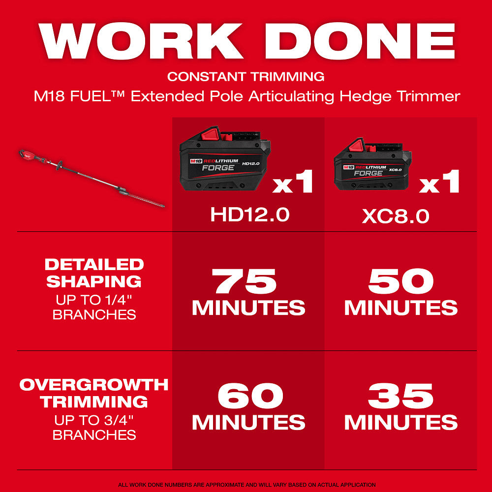 M18 FUEL™ Extended Pole Articulating Hedge Trimmer Kit