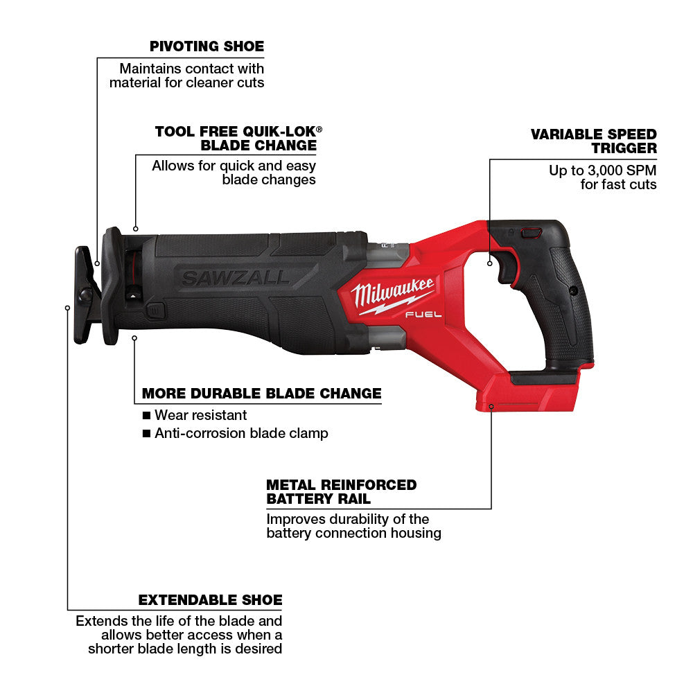 M18 FUEL™ SAWZALL® Recip Saw-Reconditioned