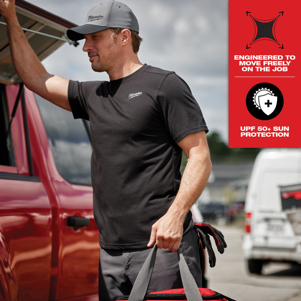 FREEFLEX™ Hybrid Work Tee - Short Sleeve - Gray 2X