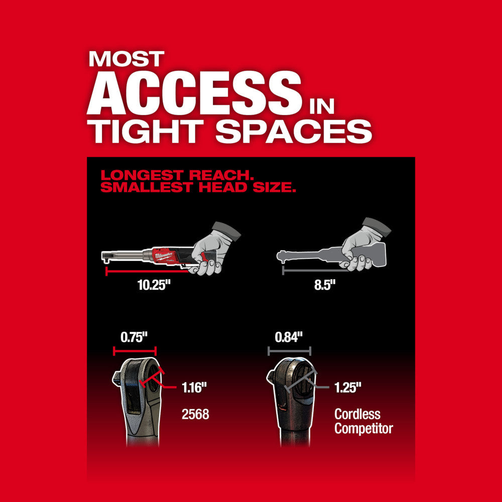 M12 FUEL™ 1/4" Extended Reach High Speed Ratchet