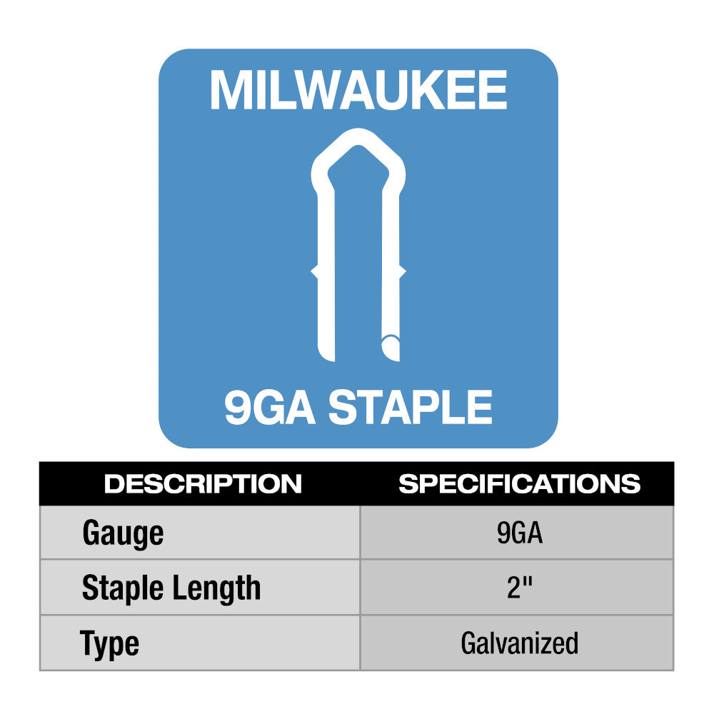 2 Inch 9 Gauge Galvanized Staples