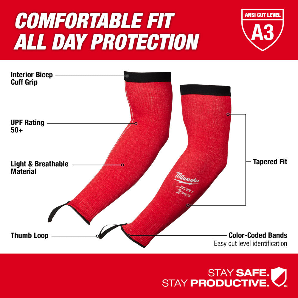 Cut Level 3 Protective Sleeves - 16"