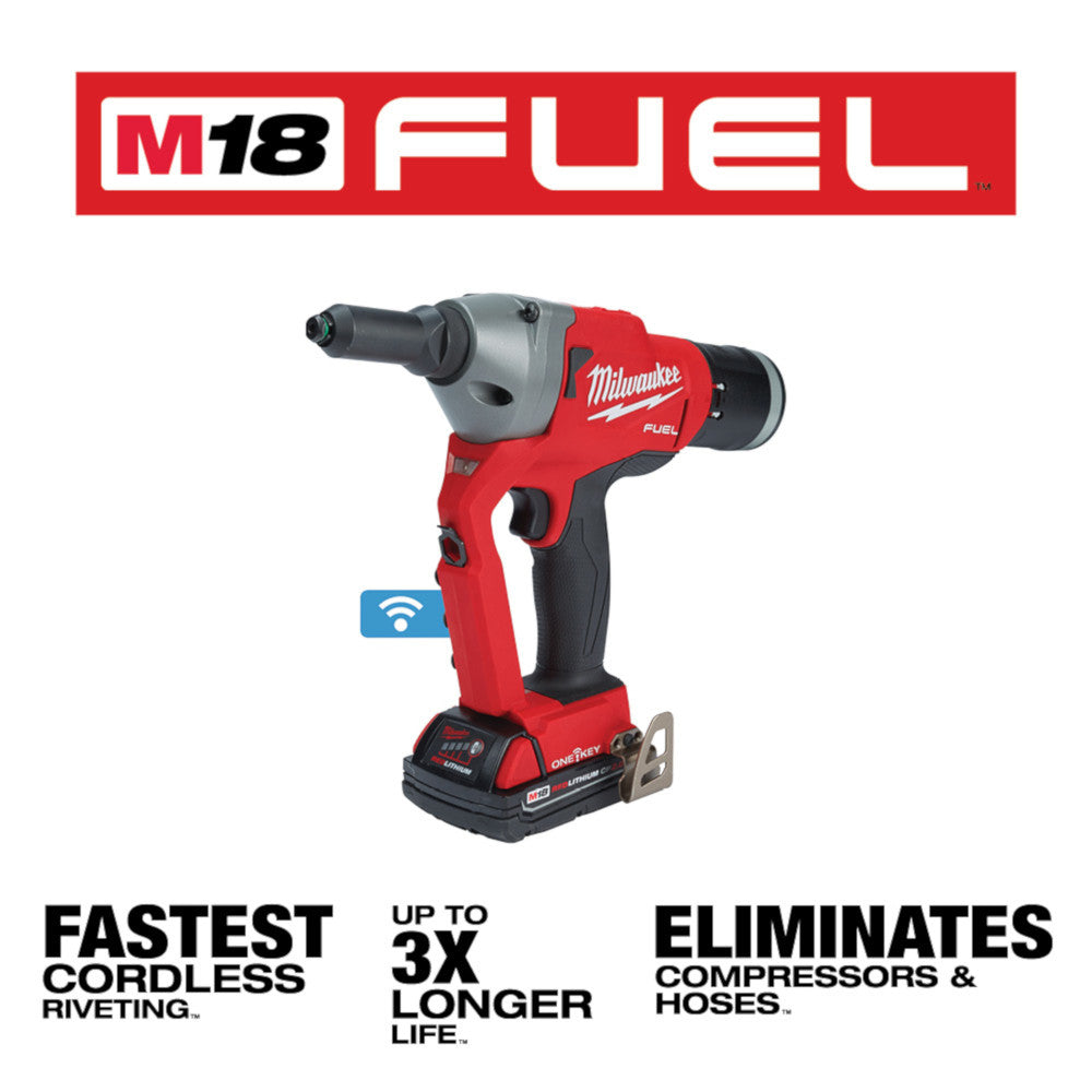 M18 FUEL™ 1/4" Blind Rivet Tool w/ ONE-KEY™ Kit