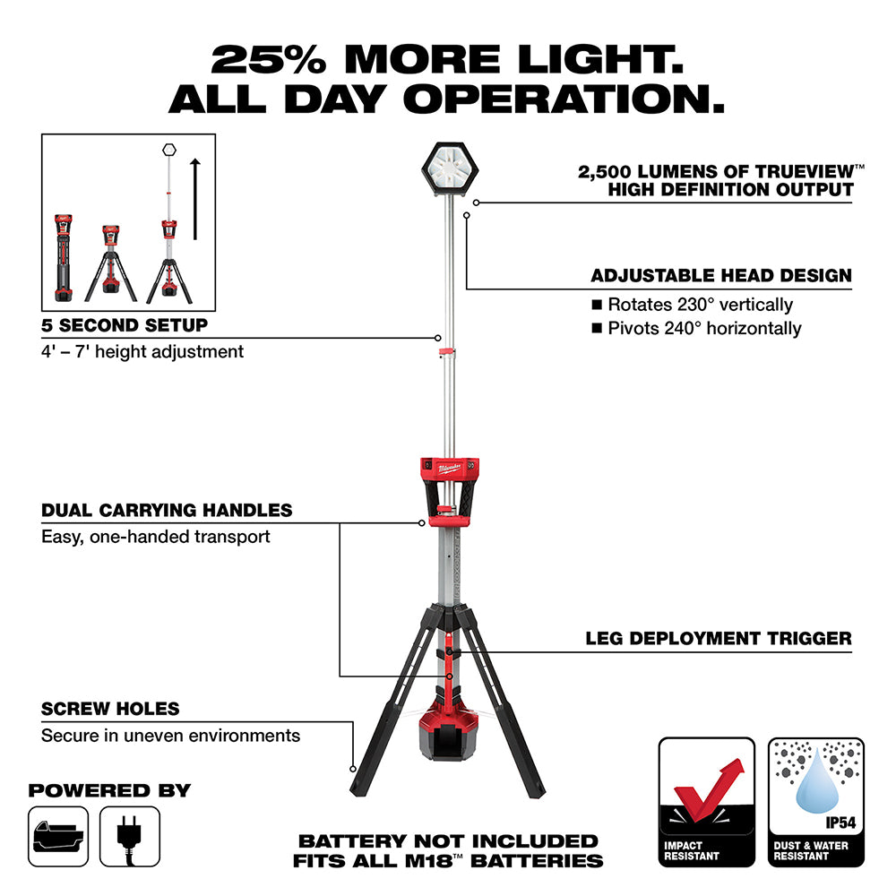 M18™ ROCKET™ Dual Power Tower Light